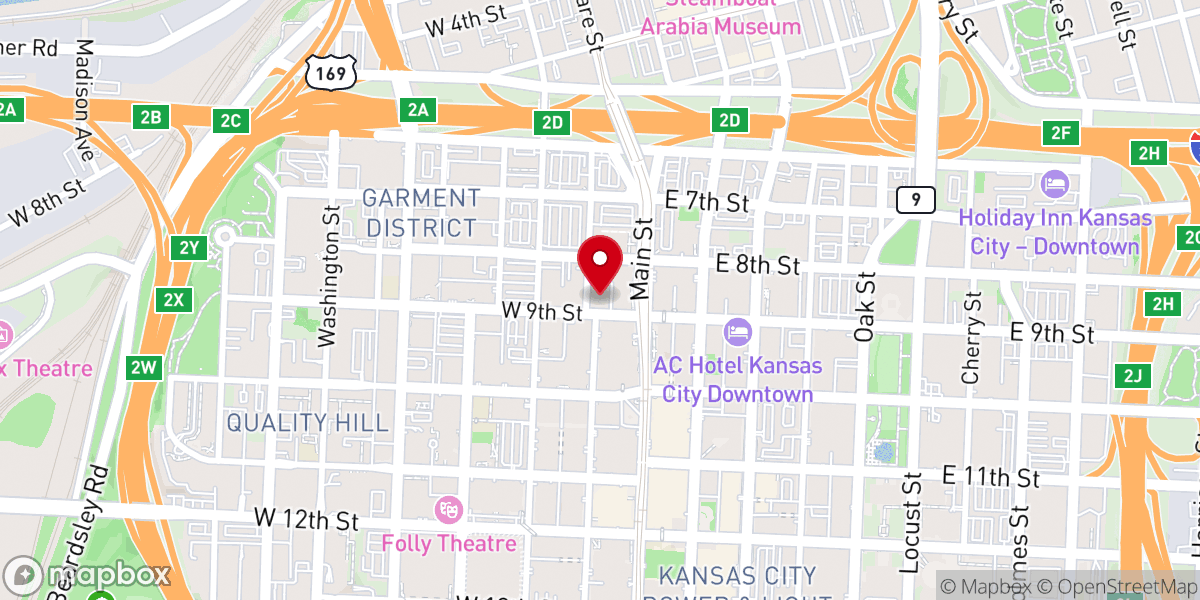 Map showing location of The Catholic Center