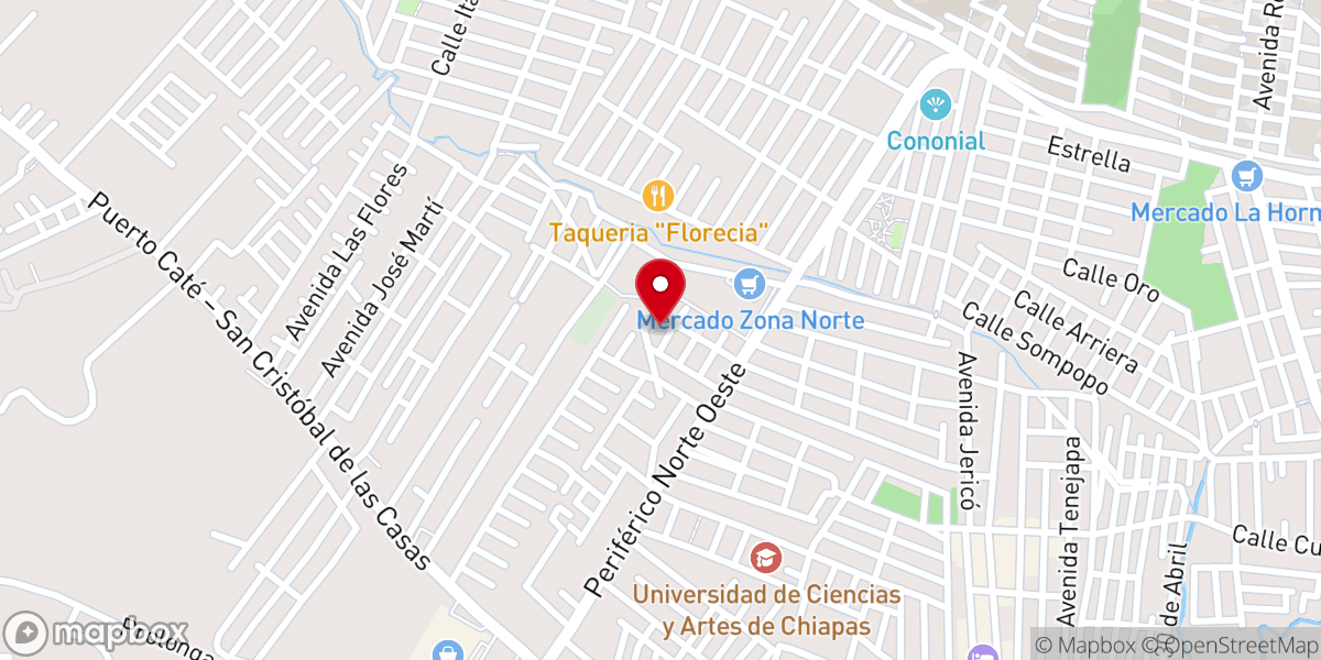 Map showing location of Auditorio Elohim