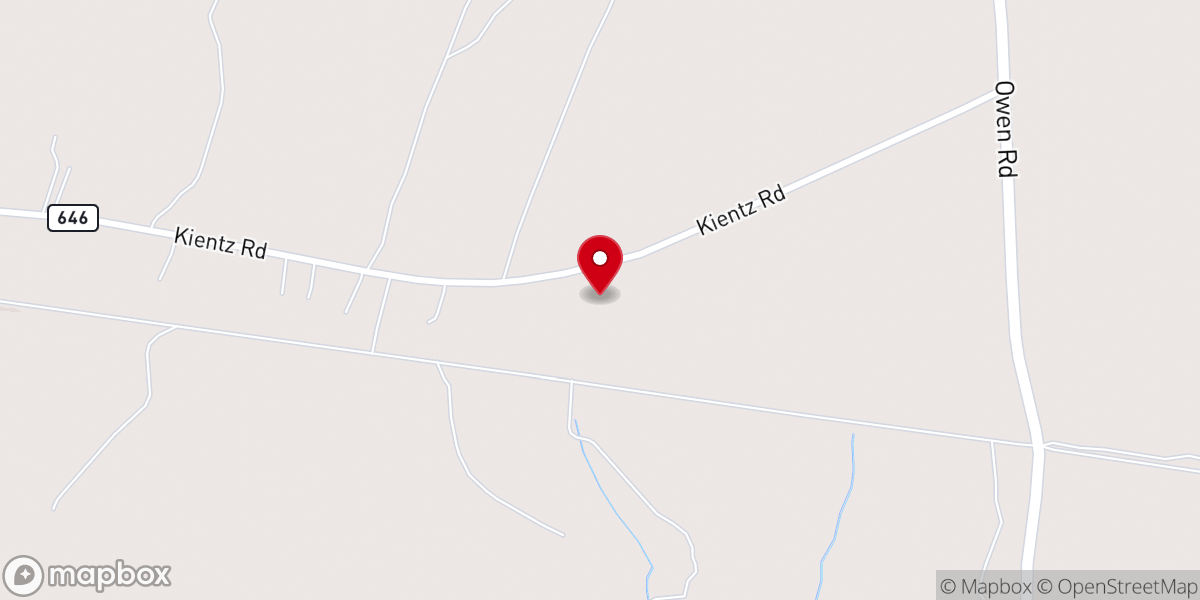Map showing location of Jerusalem Baptist Church