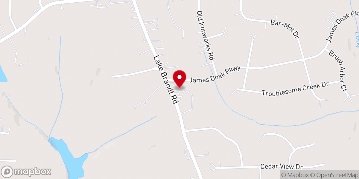 Map showing location of Center United Methodist Church