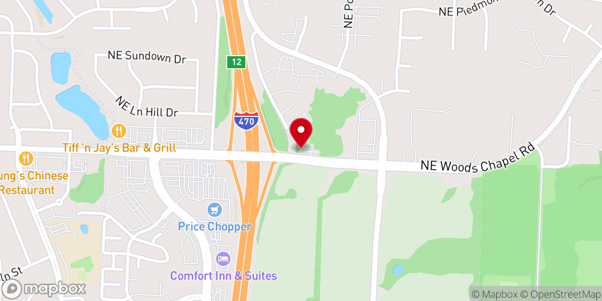 Map showing location of Living Word Bible Church
