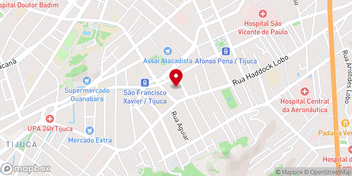 Map showing location of Igreja do Rio
