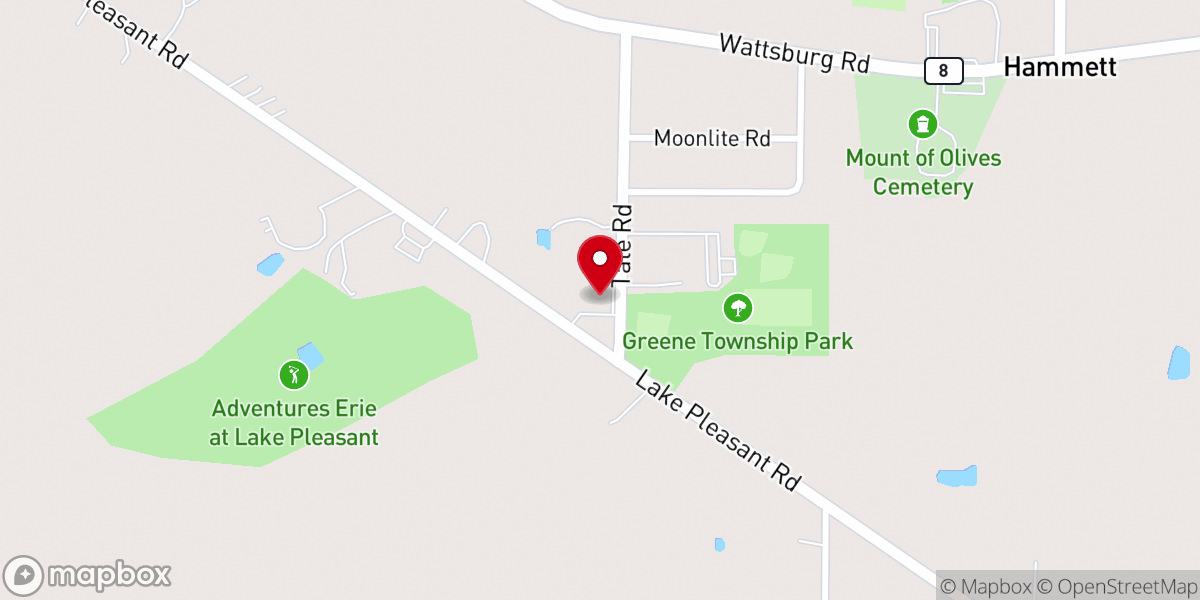 Map showing location of Prince of Peace Lutheran Church