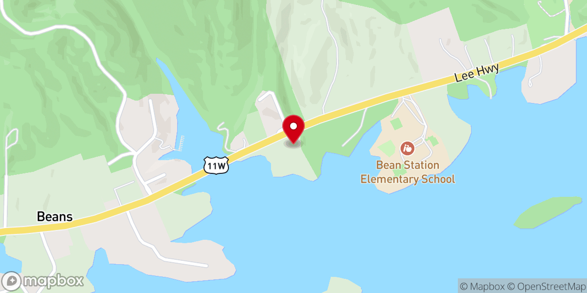 Map showing location of Mountain View Missionary Baptist Church