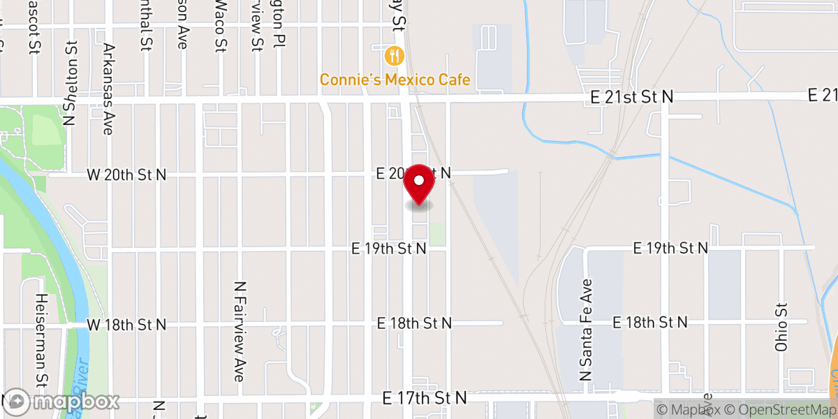 Map showing location of Restoration Minisries Church