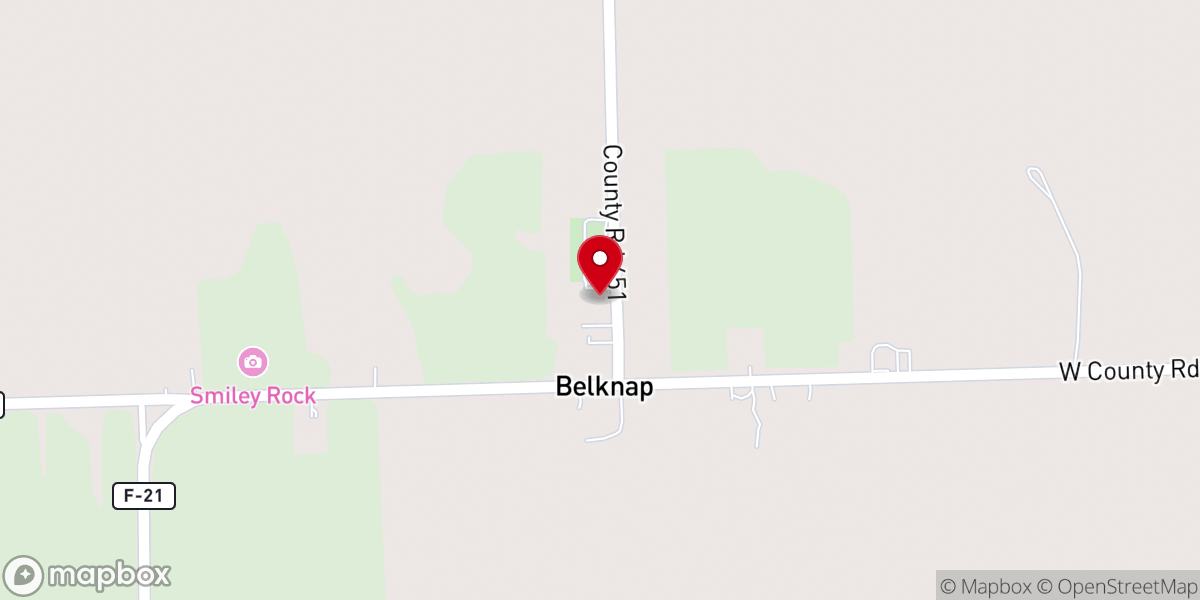 Map showing location of Saint Michael Lutheran Church
