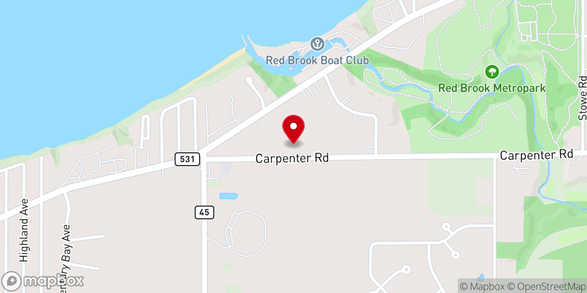 Map showing location of Ashtabula Seventh-day Adventist Church