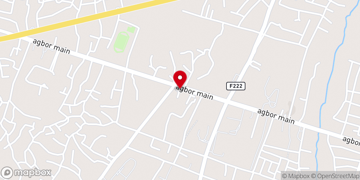 Map showing location of OMEGA FIRE MINISTRIES AGBOR
