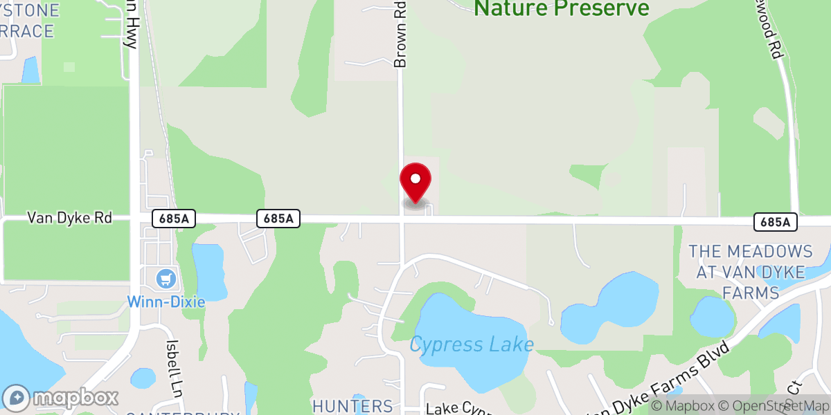 Map showing location of Resurrection Anglican Parish