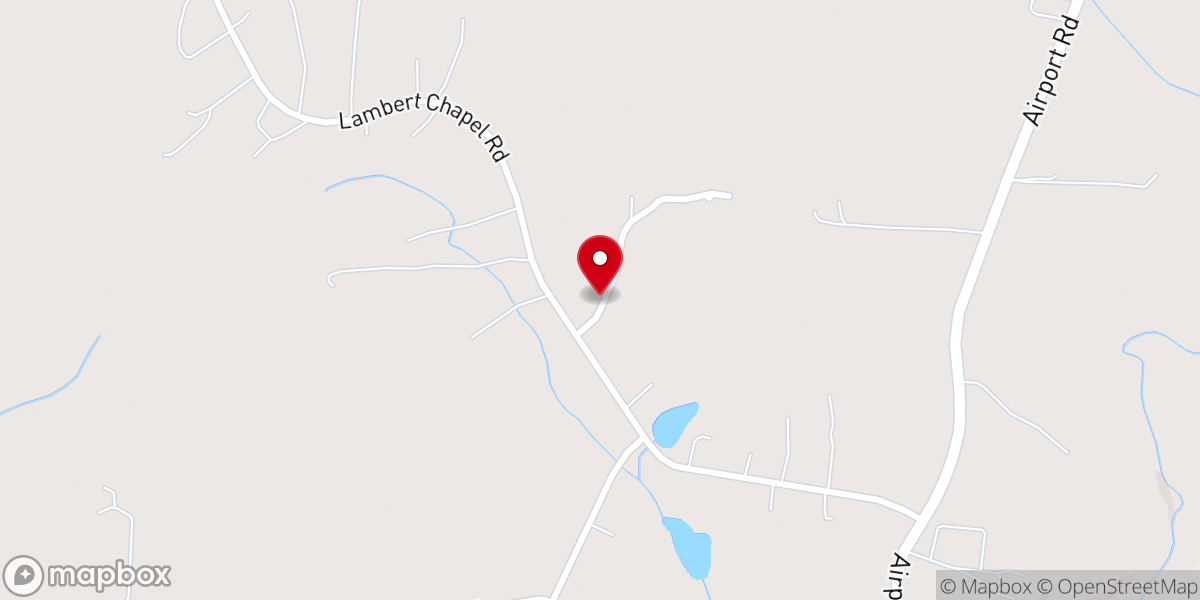 Map showing location of New Lambert Chapel