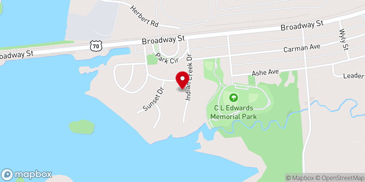 Map showing location of Strickland Ed C
