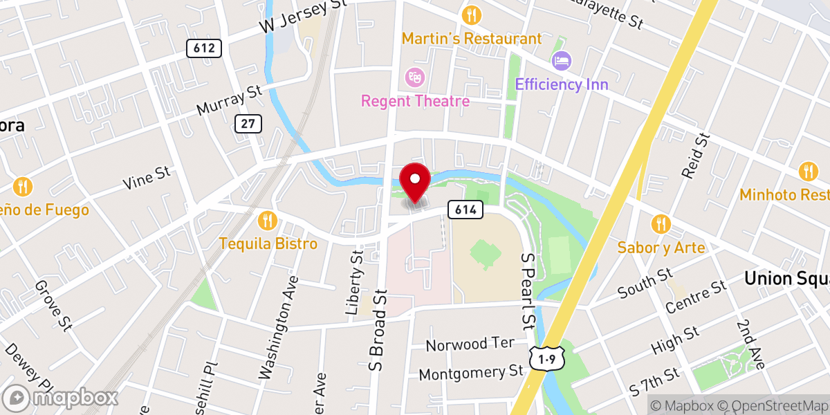 Map showing location of Saint James Methodist Episcopal Church