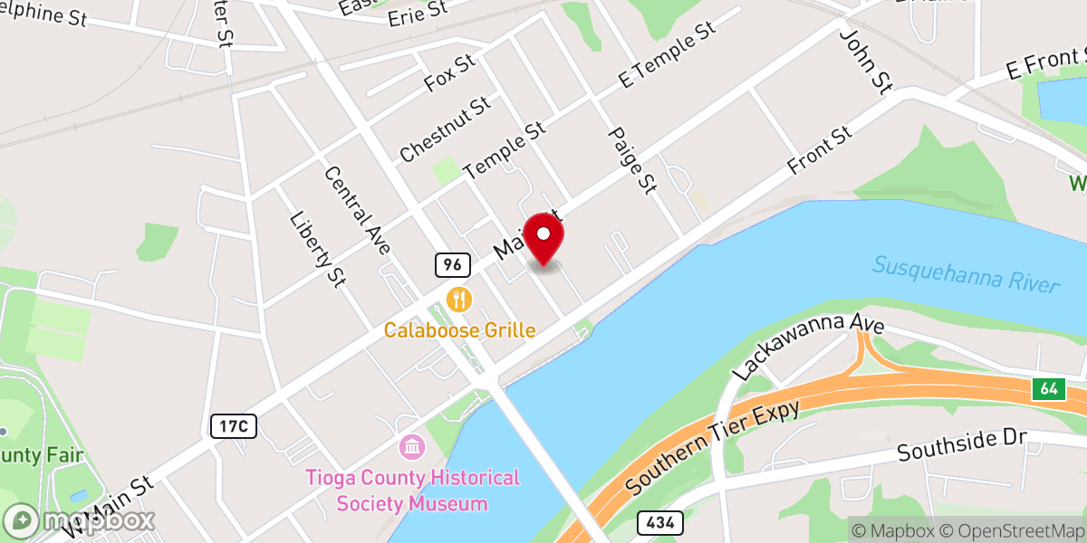 Map showing location of Spellbound Books