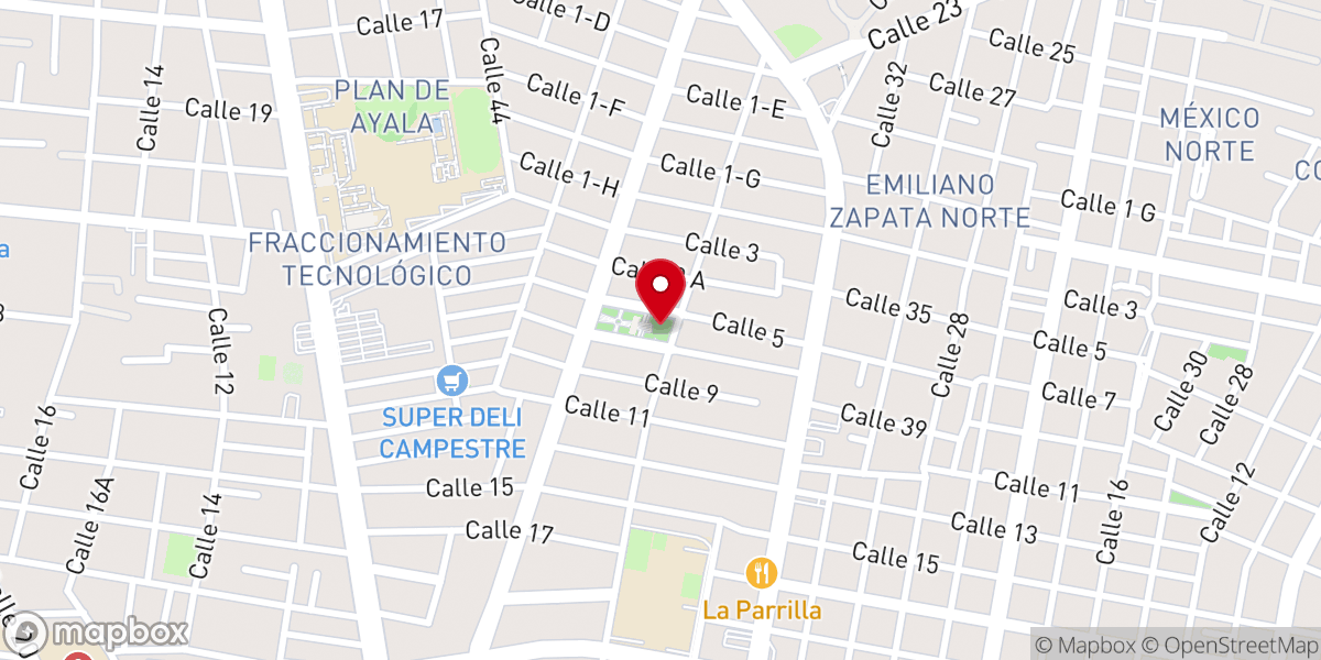 Map showing location of Parroquia María Inmaculada