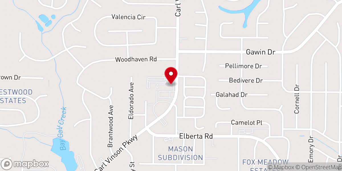 Map showing location of PURCOR Pest Solutions