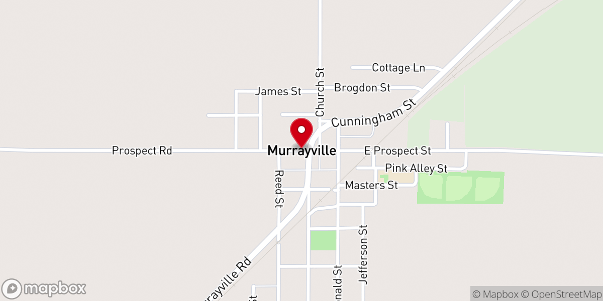Map showing location of Murrayville