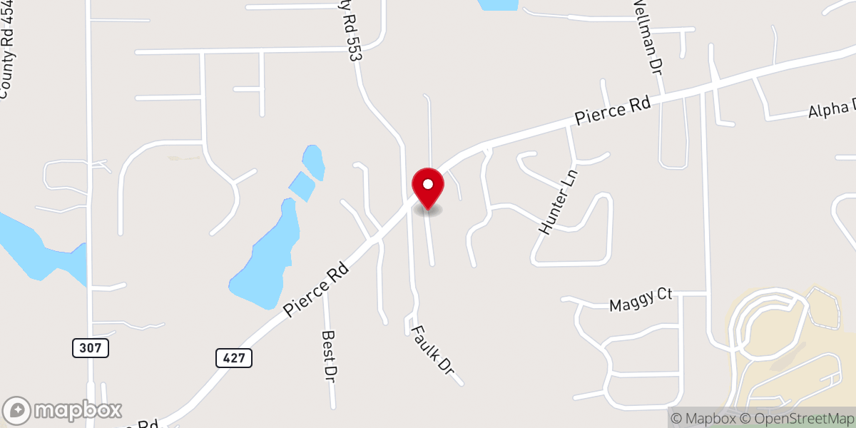 Map showing location of Bethany Baptist Church