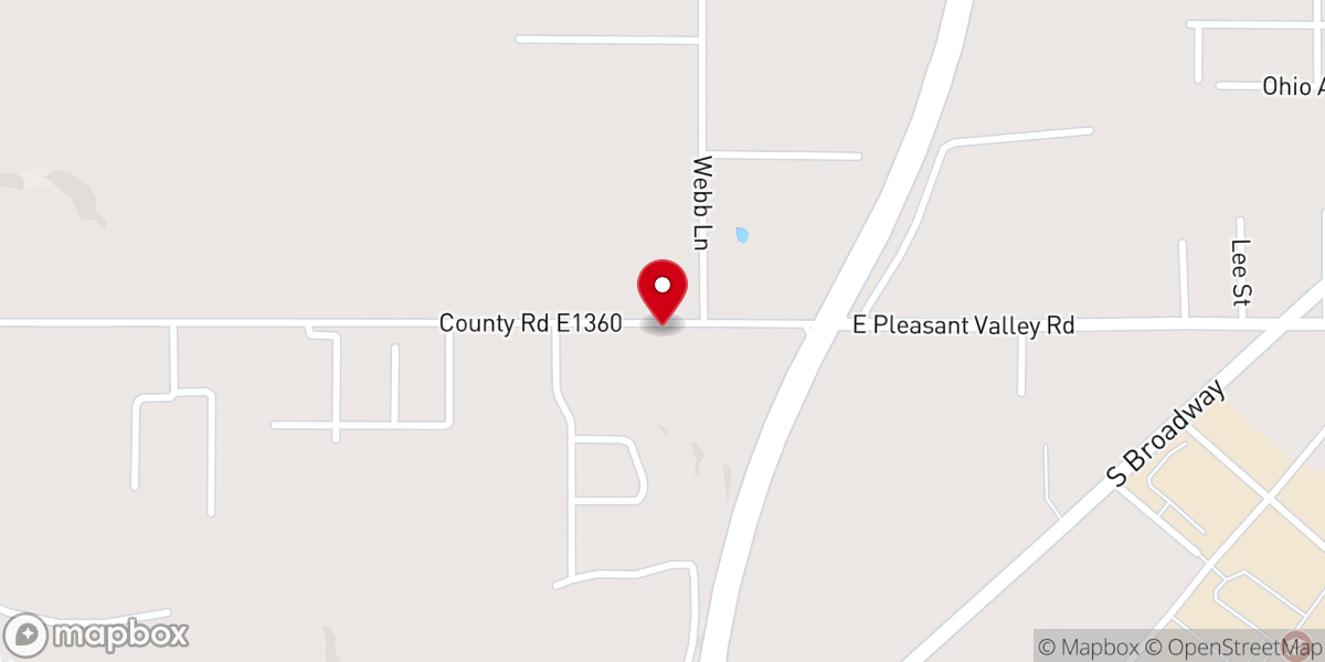 Map showing location of Pleasant Valley Church