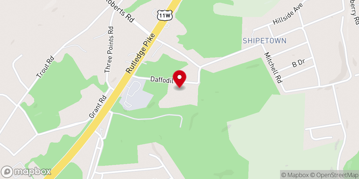Map showing location of Dixieland Leadership Camp