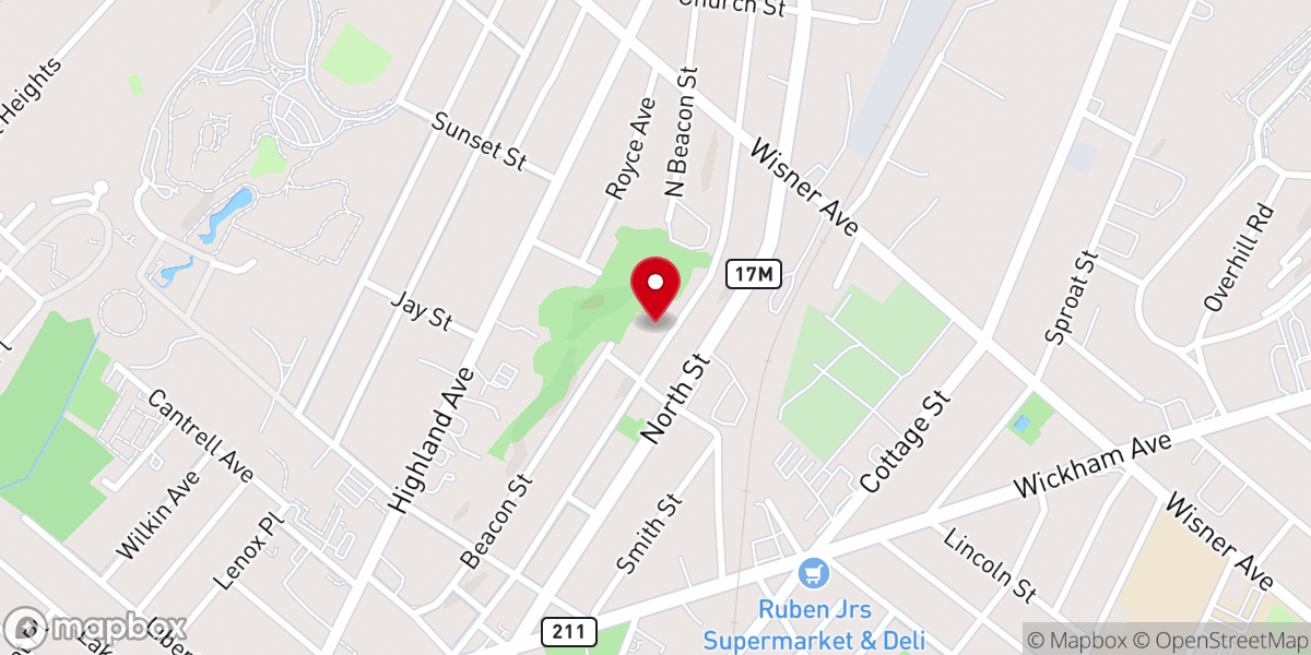 Map showing location of St. James Church of God In Christ