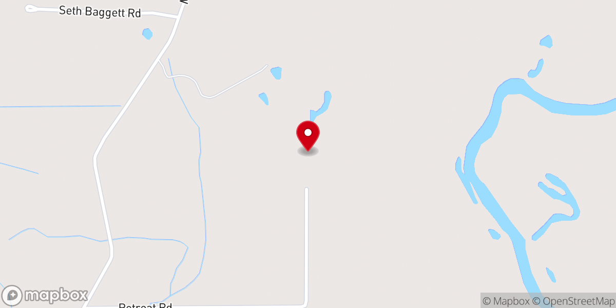 Map showing location of Uskichitto Retreat Center