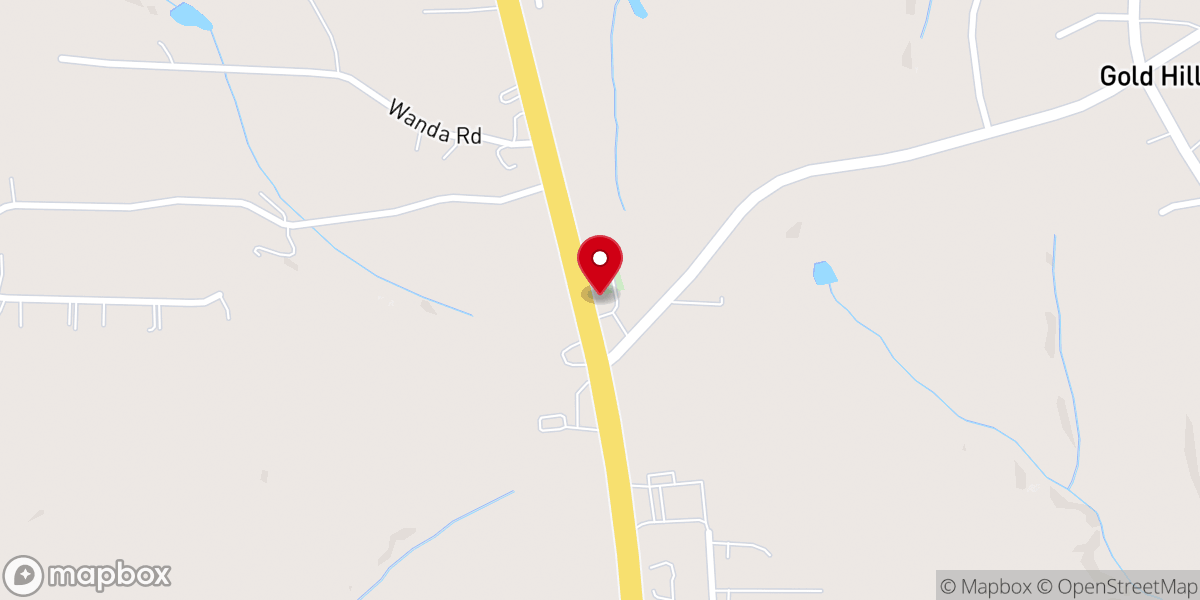 Map showing location of Mt Tabor United Methodist Church