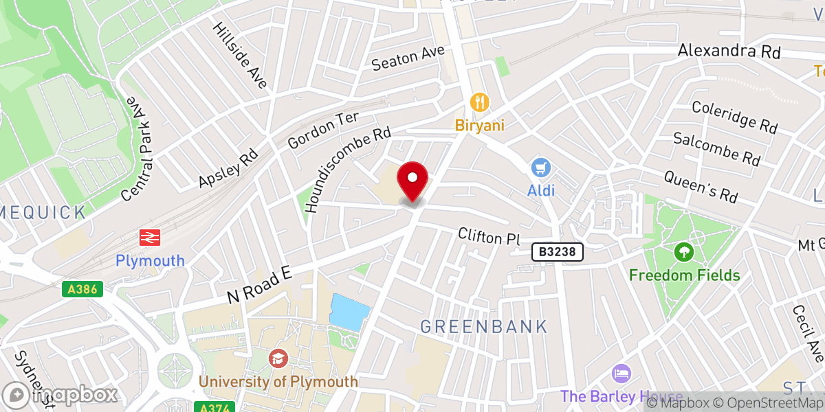 Map showing location of Plymouth Vineyard Church