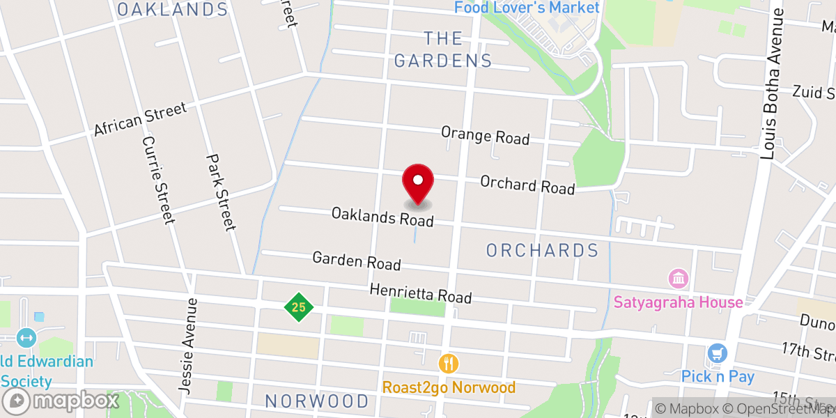 Map showing location of Andrew Murray Church