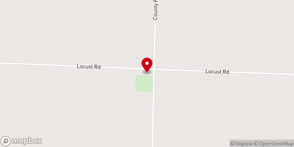 Map showing location of Pleasant Hill Country Church