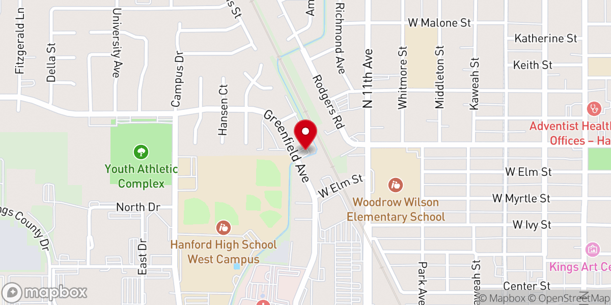 Map showing location of New Hope Orthodox Presbyterian