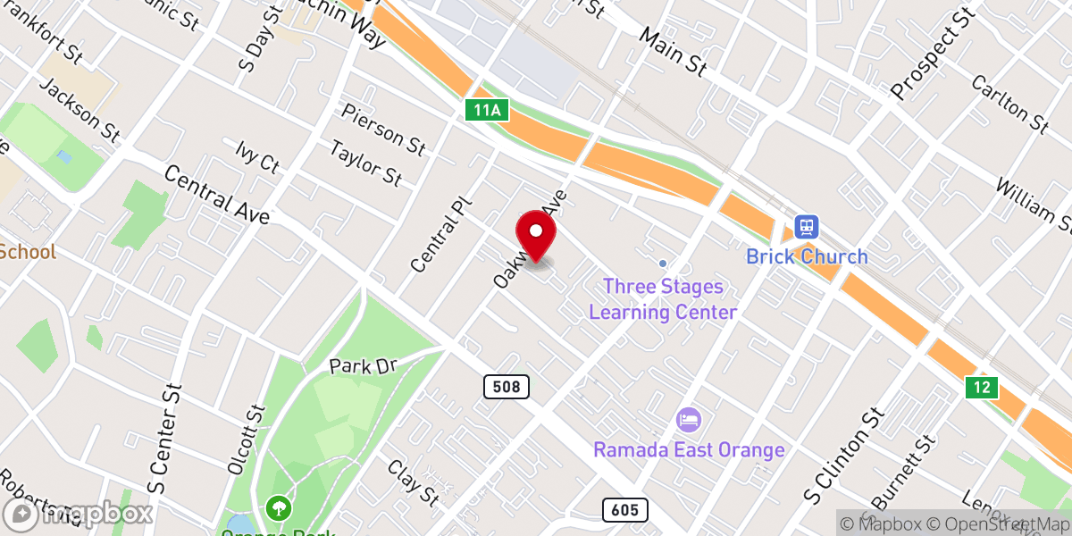 Map showing location of Union Baptist Church