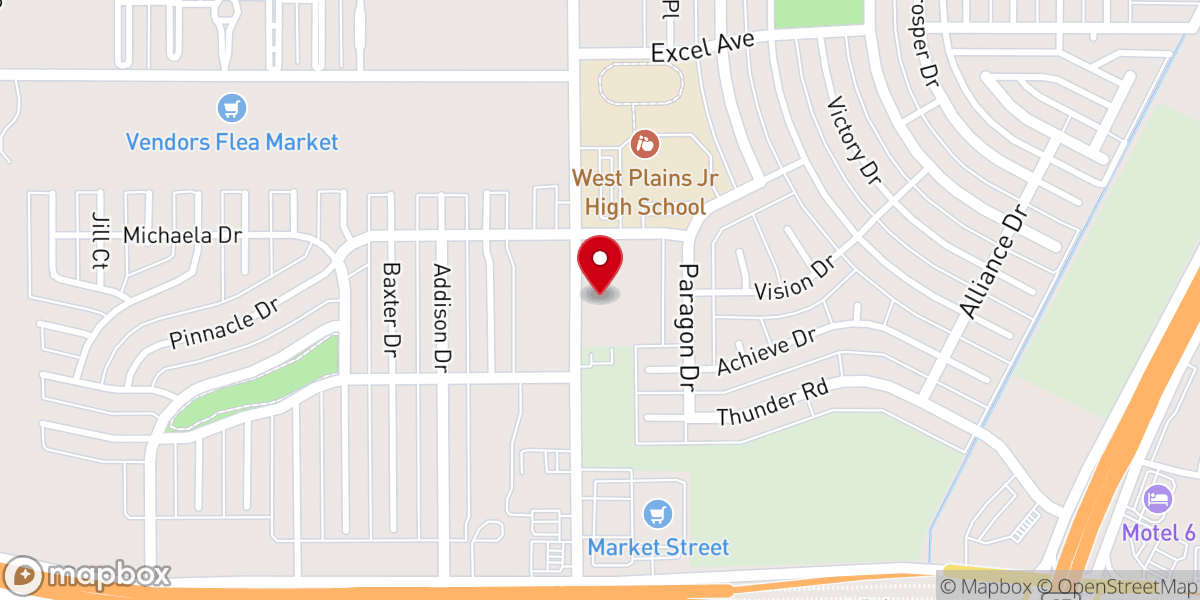 Map showing location of Covenant Fellowship