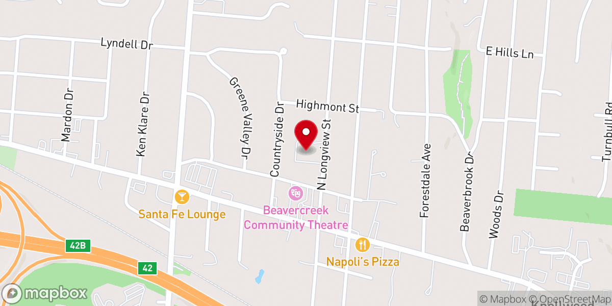Map showing location of Hawker Church