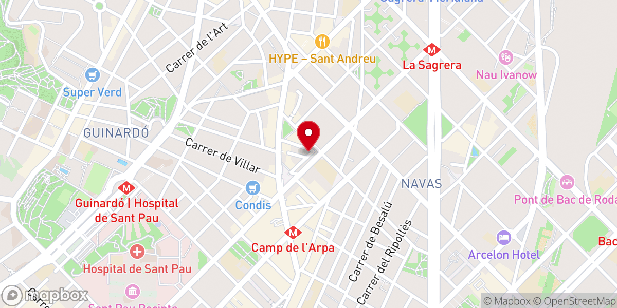 Map showing location of Parroquia Ortodoxa Rumana SAN JORGE
