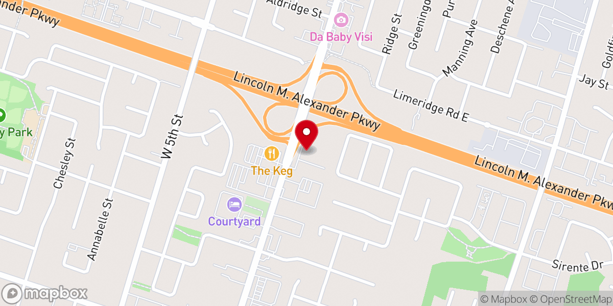 Map showing location of Salvation Army Thrift Store