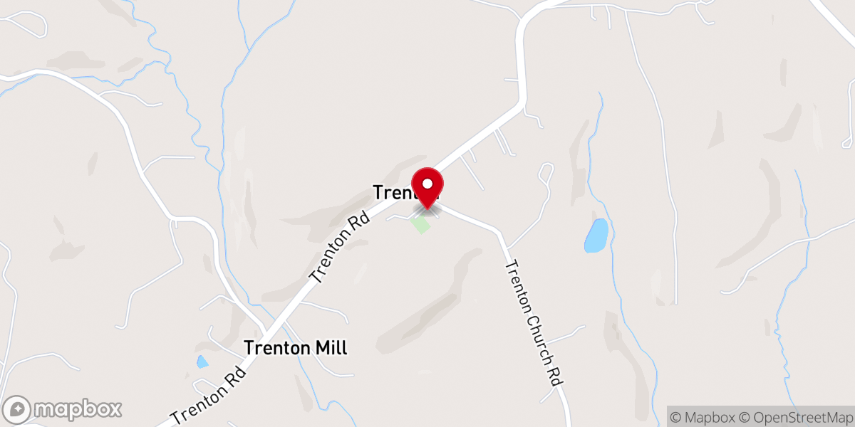 Map showing location of Christ Evangelical Lutheran