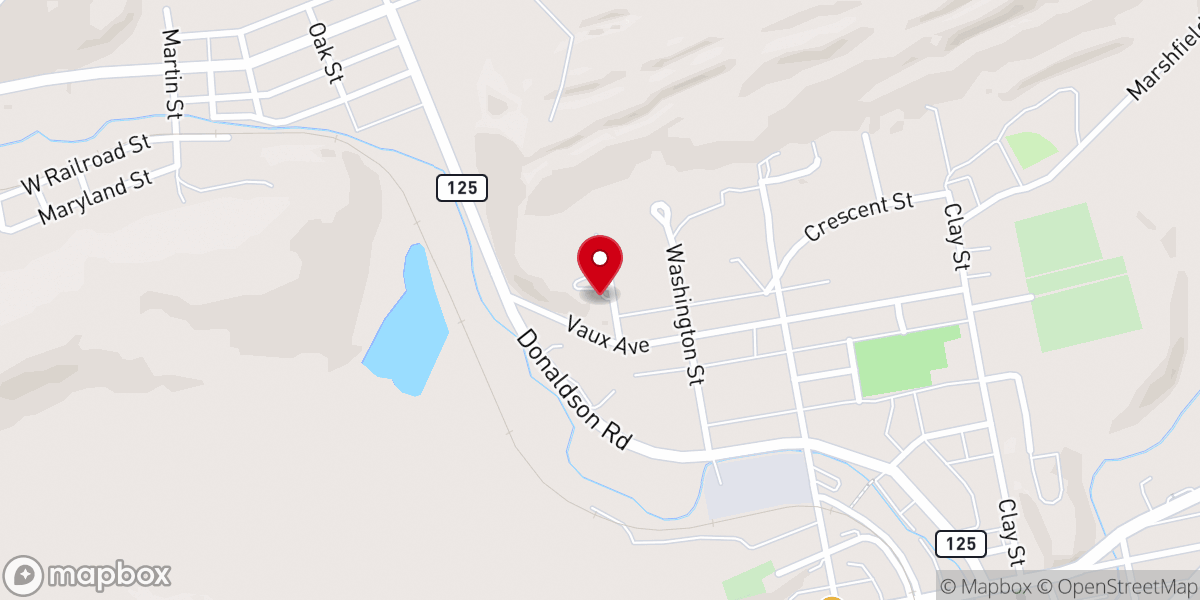 Map showing location of Grace Free Church - Tremont