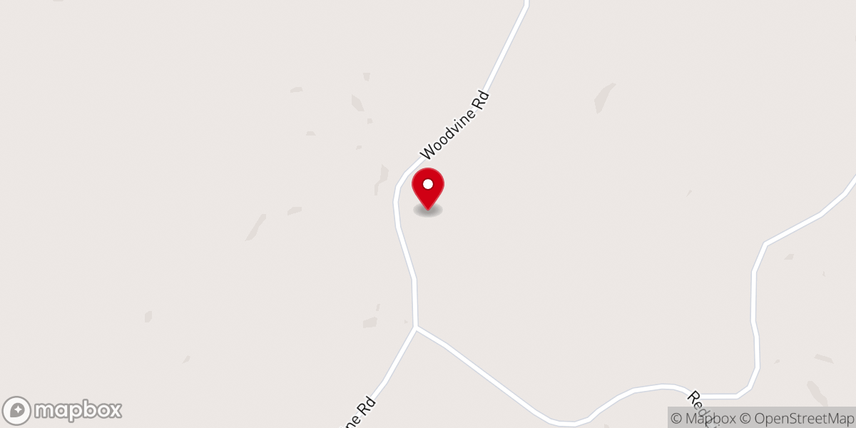 Map showing location of Rose Hill Church