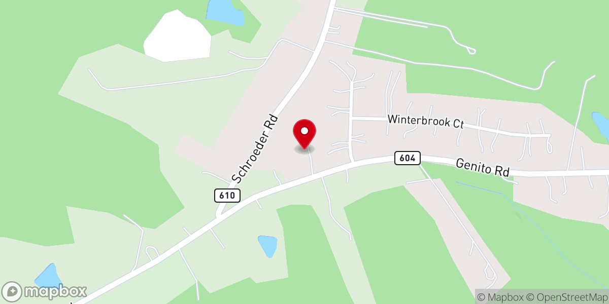 Map showing location of Faith Free Will Baptist Church