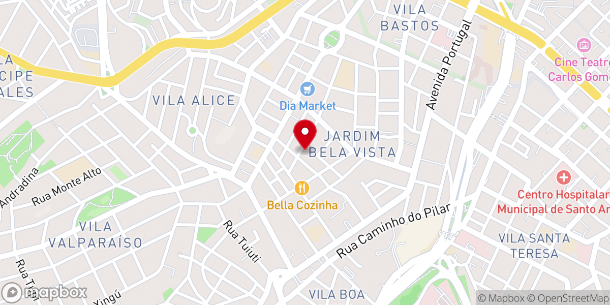 Map showing location of Paróquia São José Operário