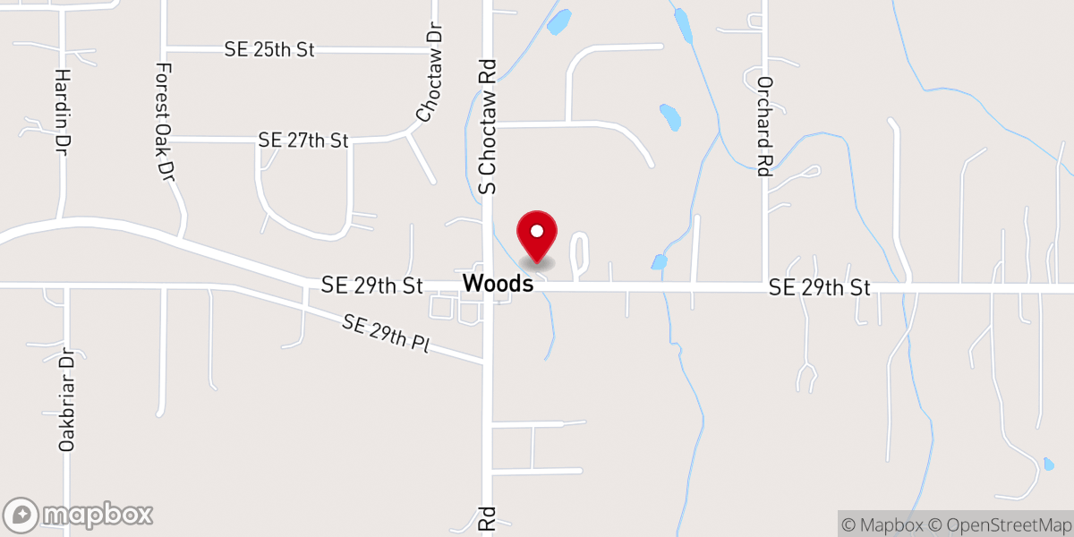 Map showing location of New Wine Church