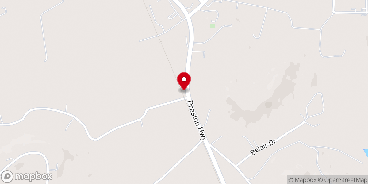 Map showing location of Outreach Thrift Shop