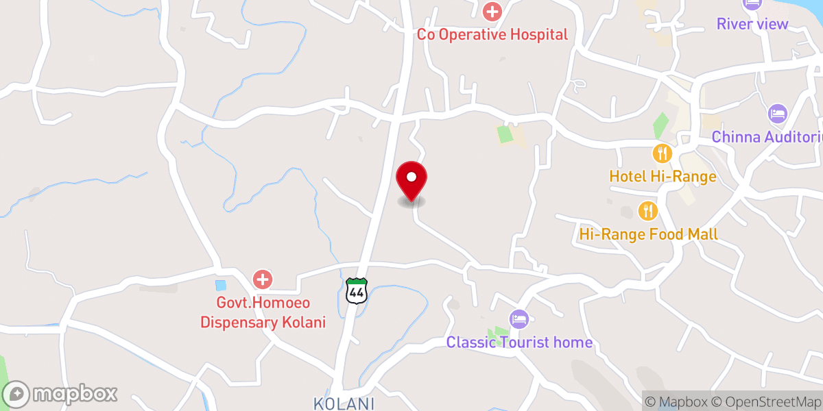 Map showing location of EAE St. Mary's Jacobite Syrian Church