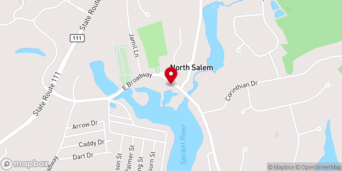 Map showing location of North Salem