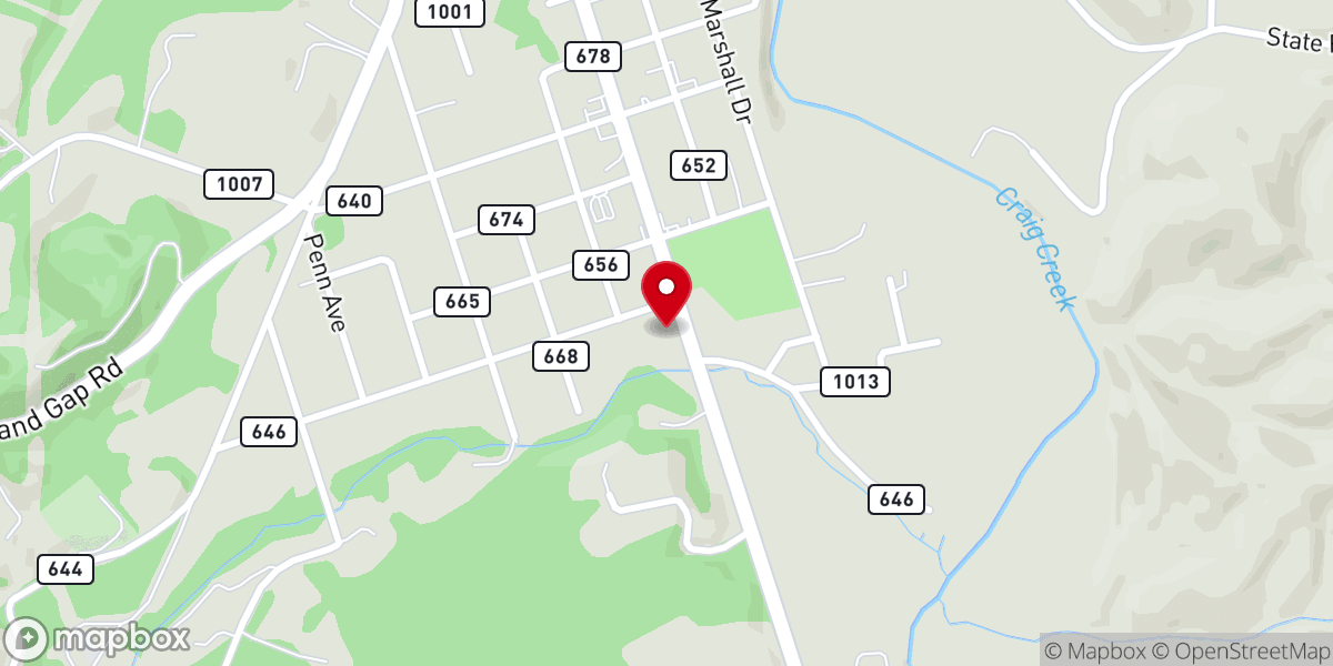 Map showing location of Cornerstone Church of God of Prophecy