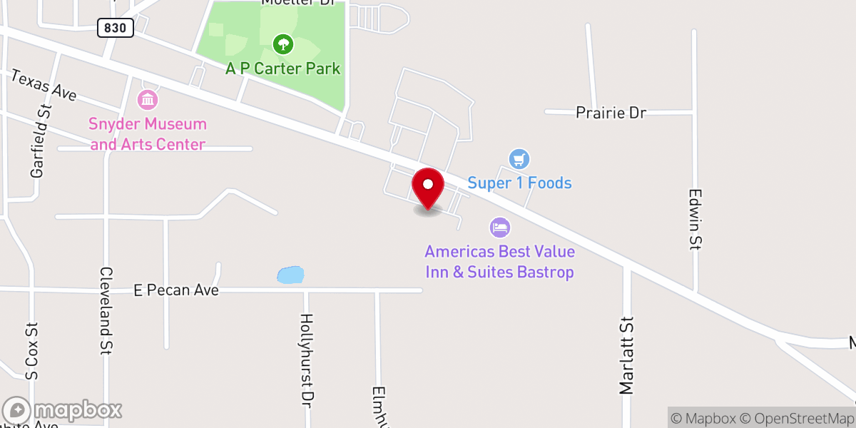Map showing location of Care & Hope Ministry