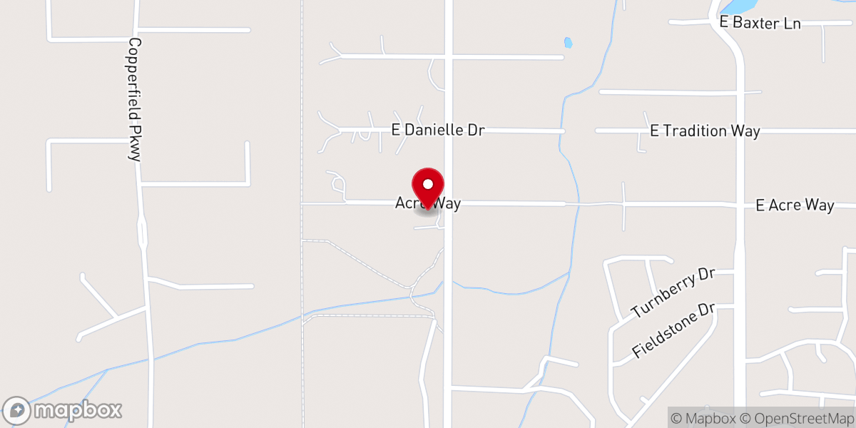 Map showing location of Vineyard Church of Prescott Valley