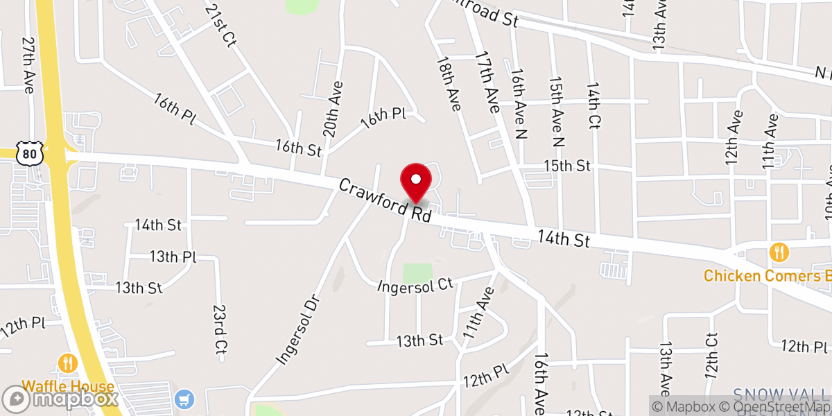 Map showing location of HOPE Community Church