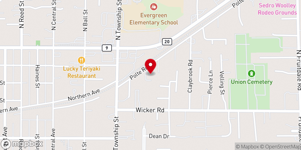 Map showing location of Central United Methodist Church