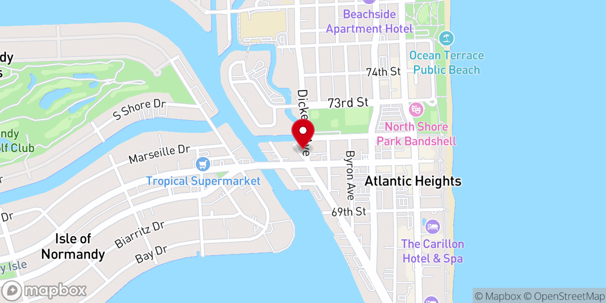 Map showing location of Calvary Chapel